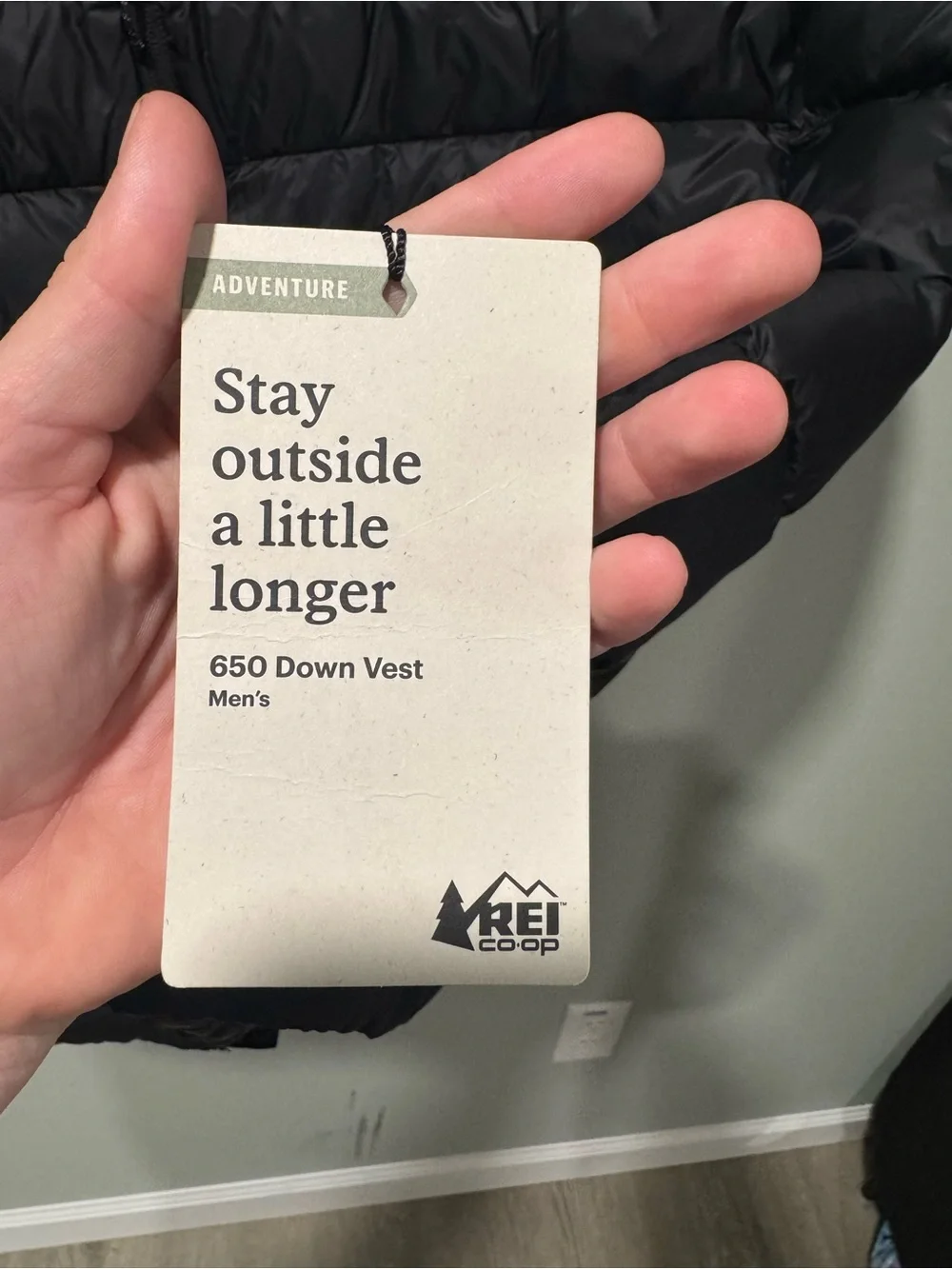 REI Co-Op 650 Down Vest - Men's Black XXL